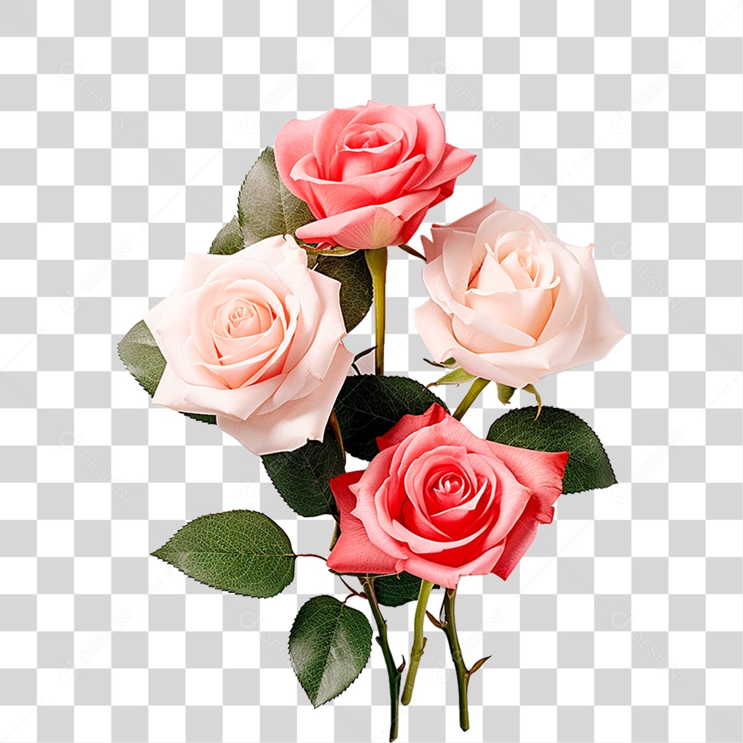 Buquê Flores PNG Transparente