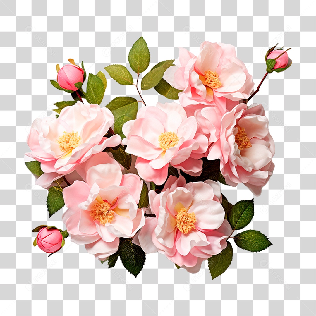 Buquê Flores PNG Transparente