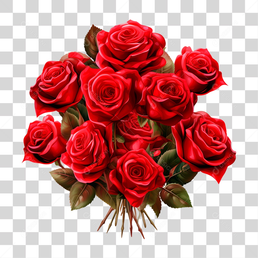 Buquê Flores PNG Transparente