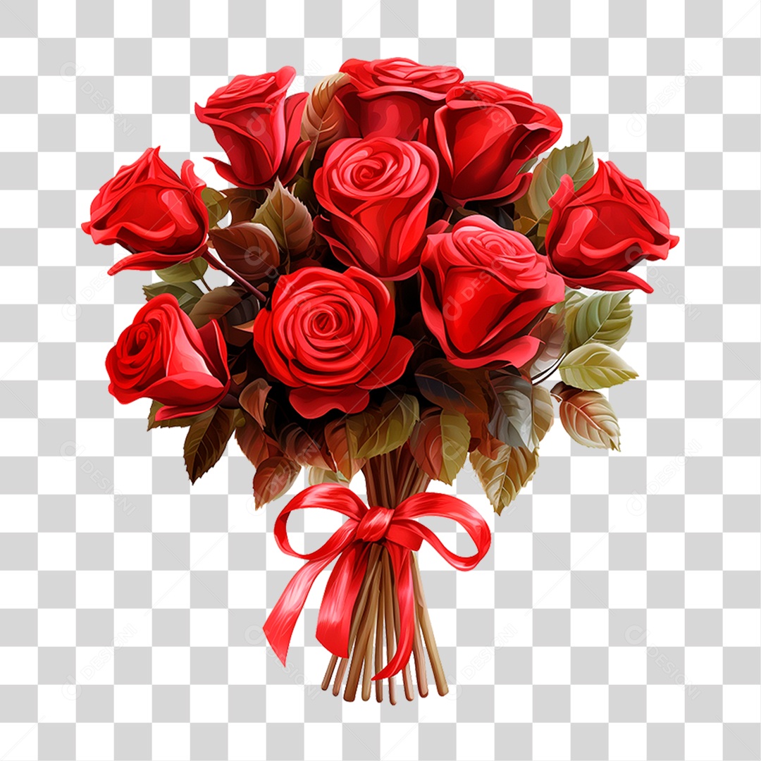 Buquê Flores PNG Transparente