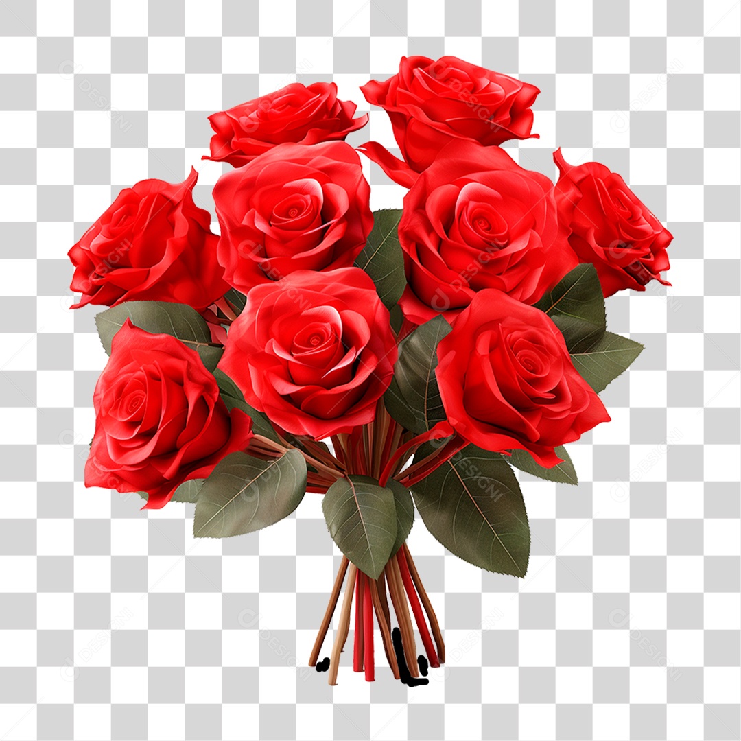 Buquê Flores PNG Transparente