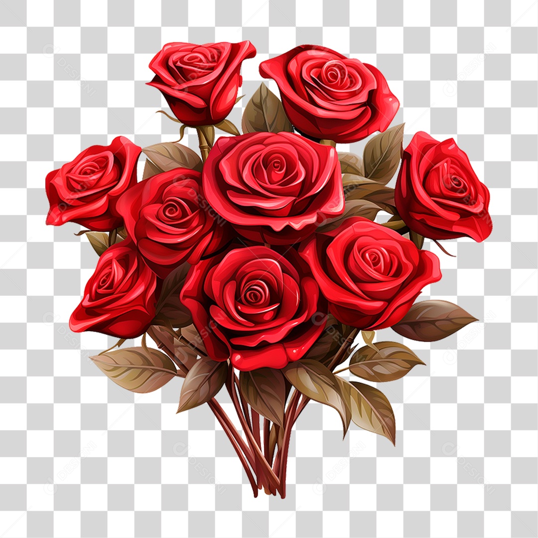 Buquê Flores PNG Transparente