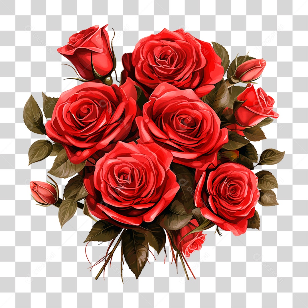 Buquê Flores PNG Transparente