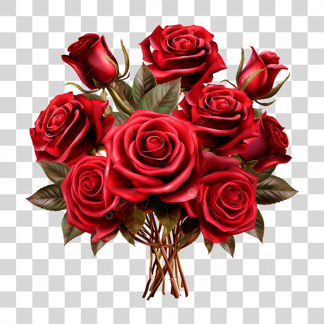 Buquê Flores PNG Transparente