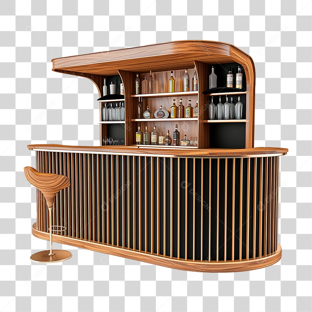 Balcão de Bar PNG Transparente
