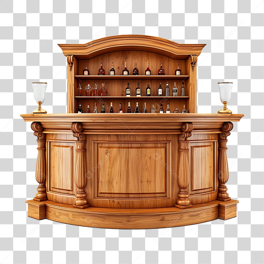 Balcão de Bar PNG Transparente