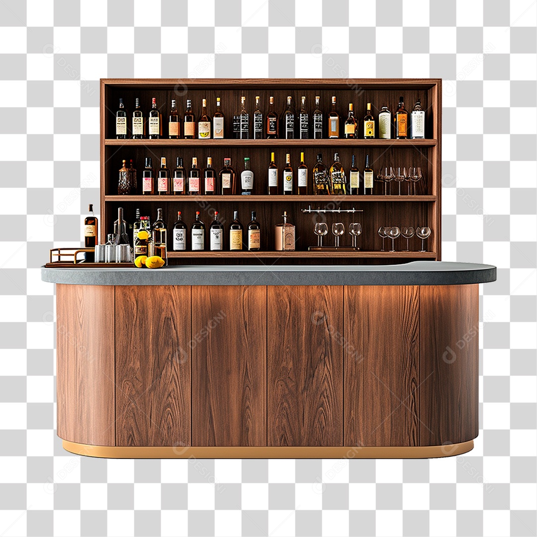 Balcão de Bar PNG Transparente