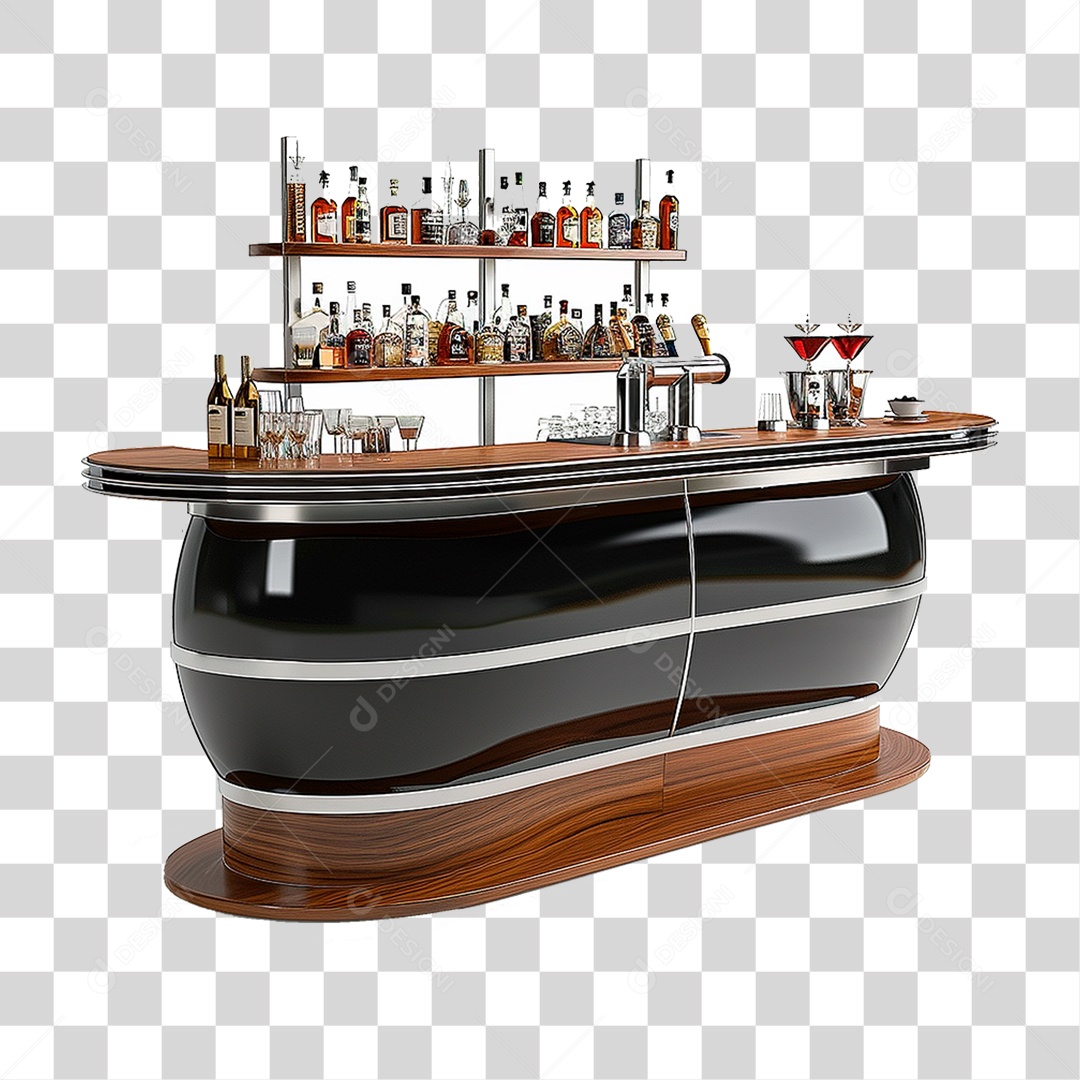Balcão de Bar PNG Transparente