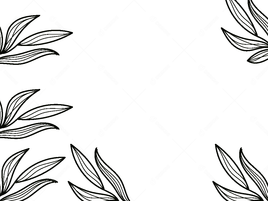 Background de Folhas Desenho Vetor EPS