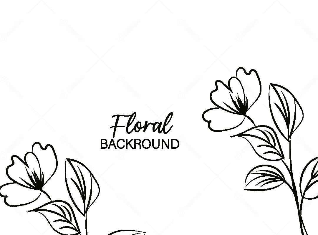Background Floral Desenho Vetor EPS