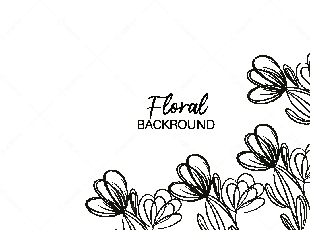 Background Floral Desenho Vetor EPS