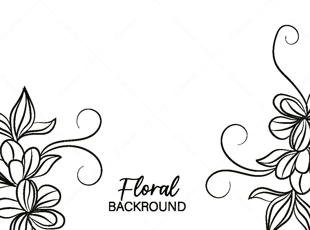 Background Floral Desenho Vetor EPS