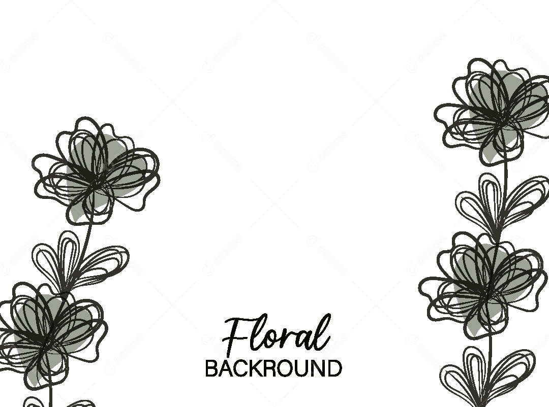Background Floral Desenho Vetor EPS