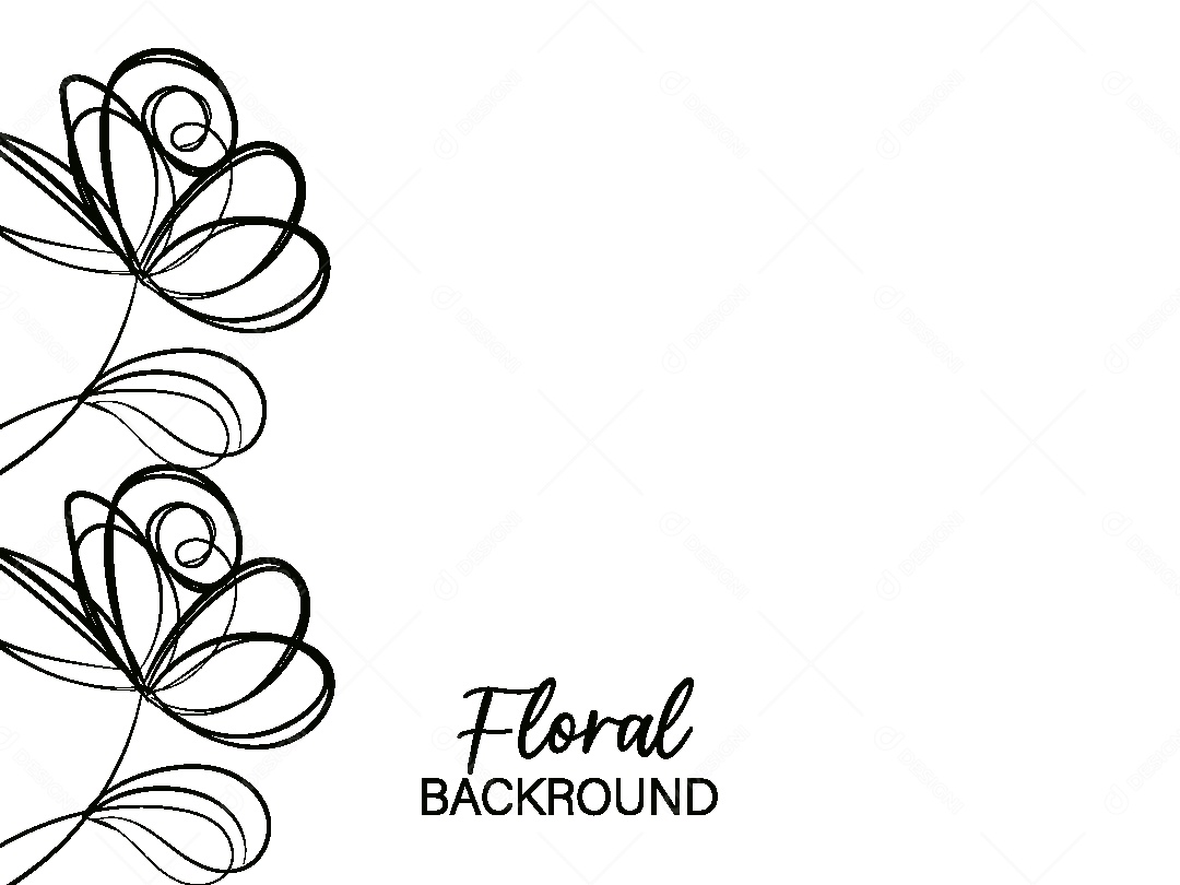 Background Floral Desenho Vetor EPS