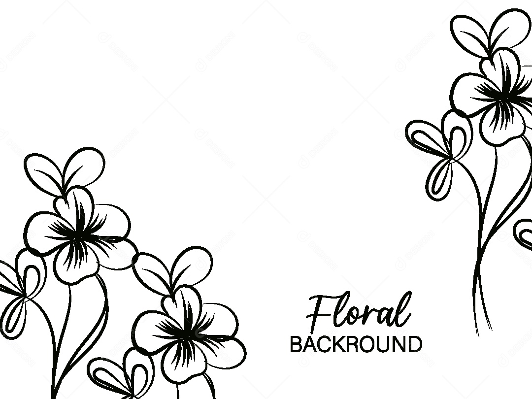 Background Floral Desenho Vetor EPS