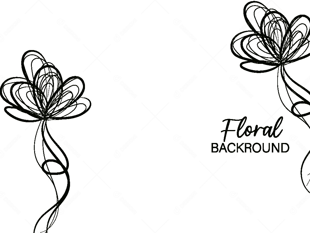 Background Floral Desenho Vetor EPS
