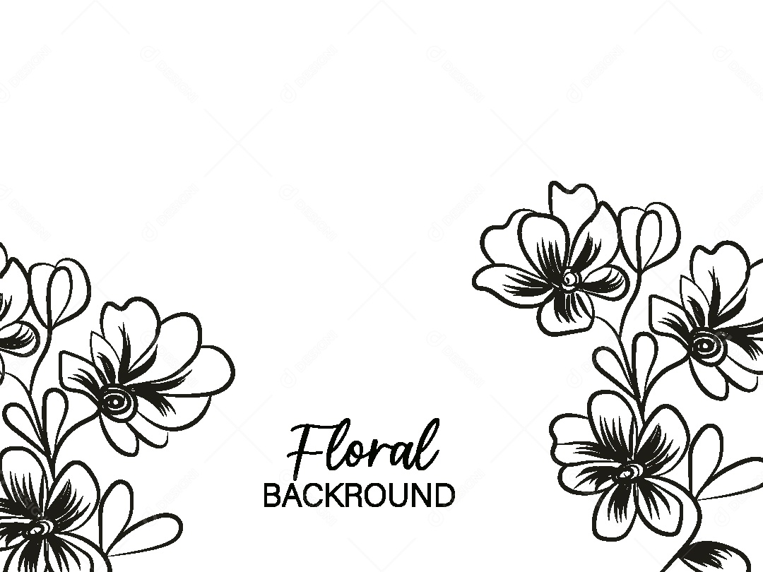 Background Floral Desenho Vetor EPS
