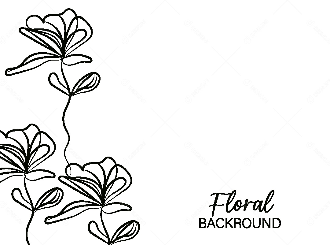 Background Floral Desenho Vetor EPS