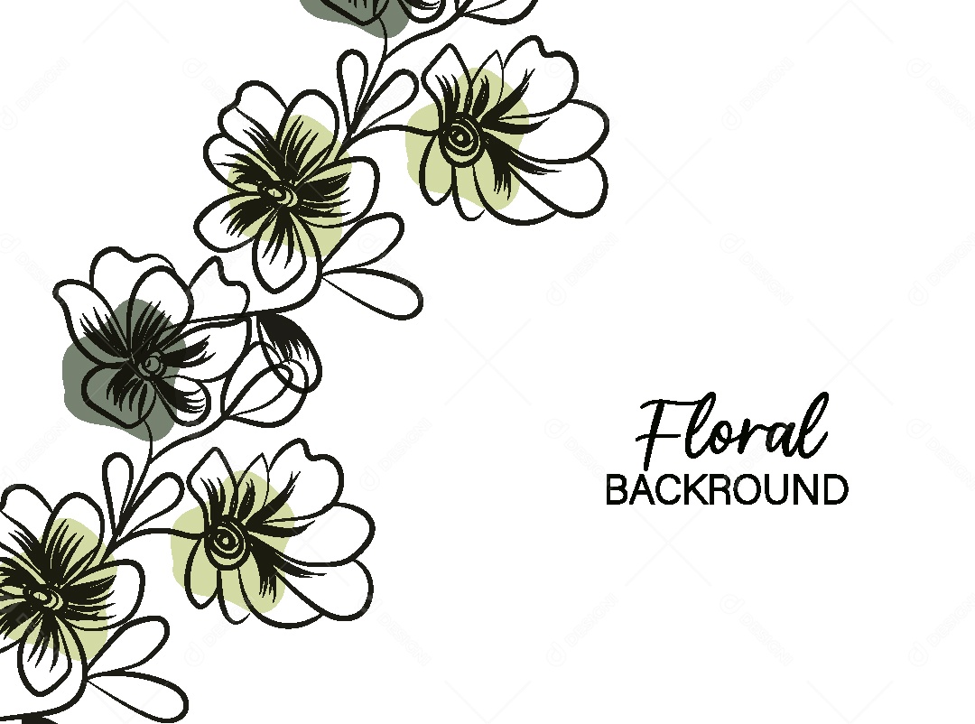 Background Floral Desenho Vetor EPS