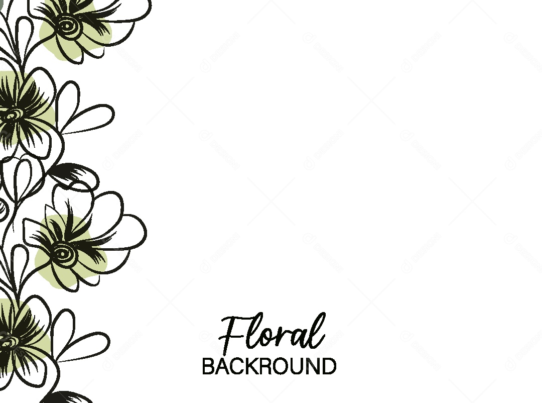 Background Floral Desenho Vetor EPS