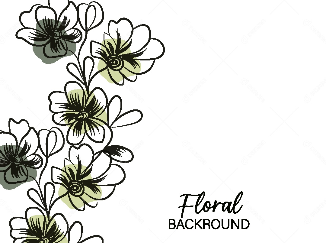 Background Floral Desenho Vetor EPS