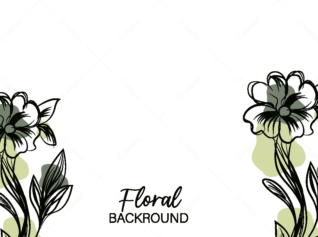Background Floral Desenho Vetor EPS