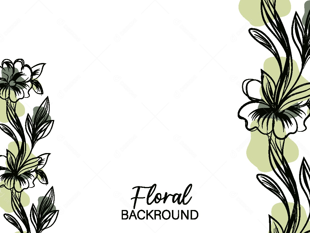 Background Floral Desenho Vetor EPS