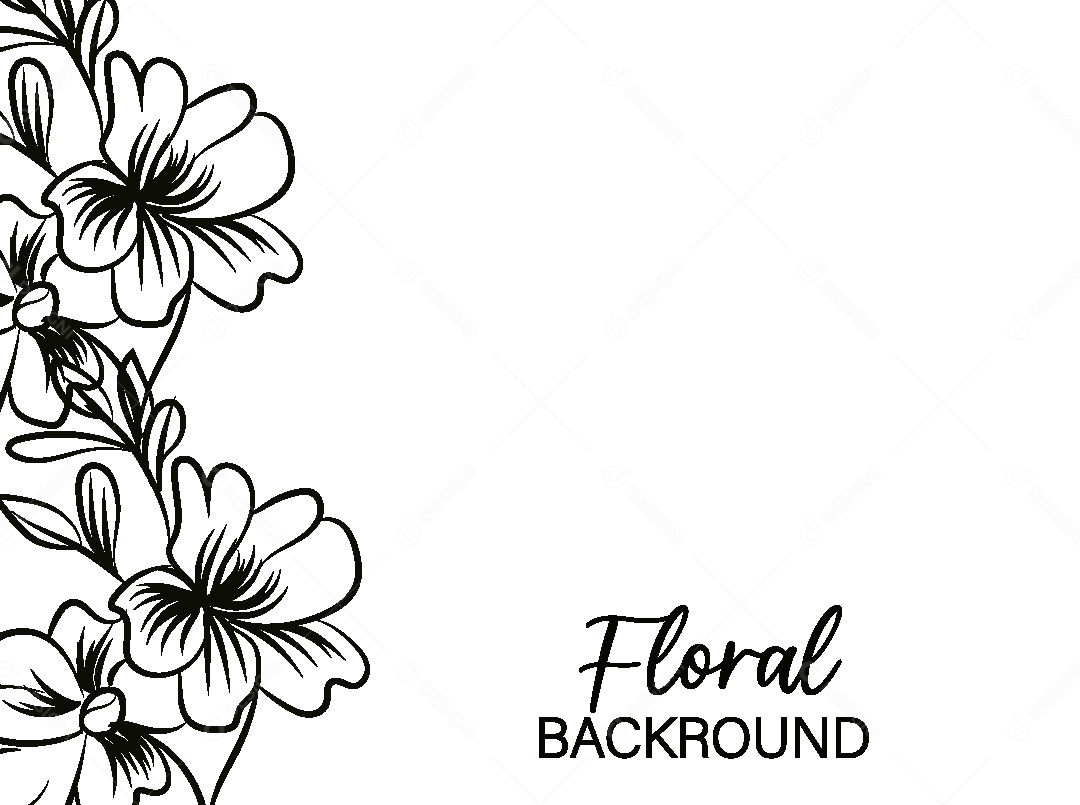 Background Floral Desenho Vetor EPS