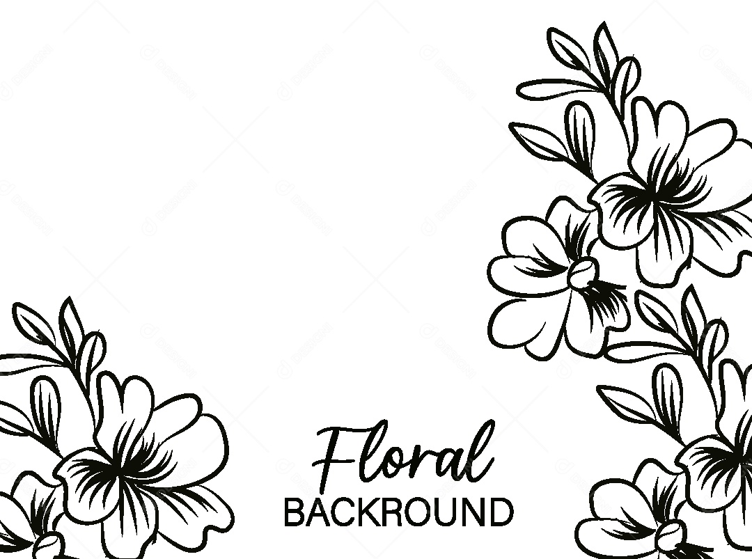 Background Floral Desenho Vetor EPS