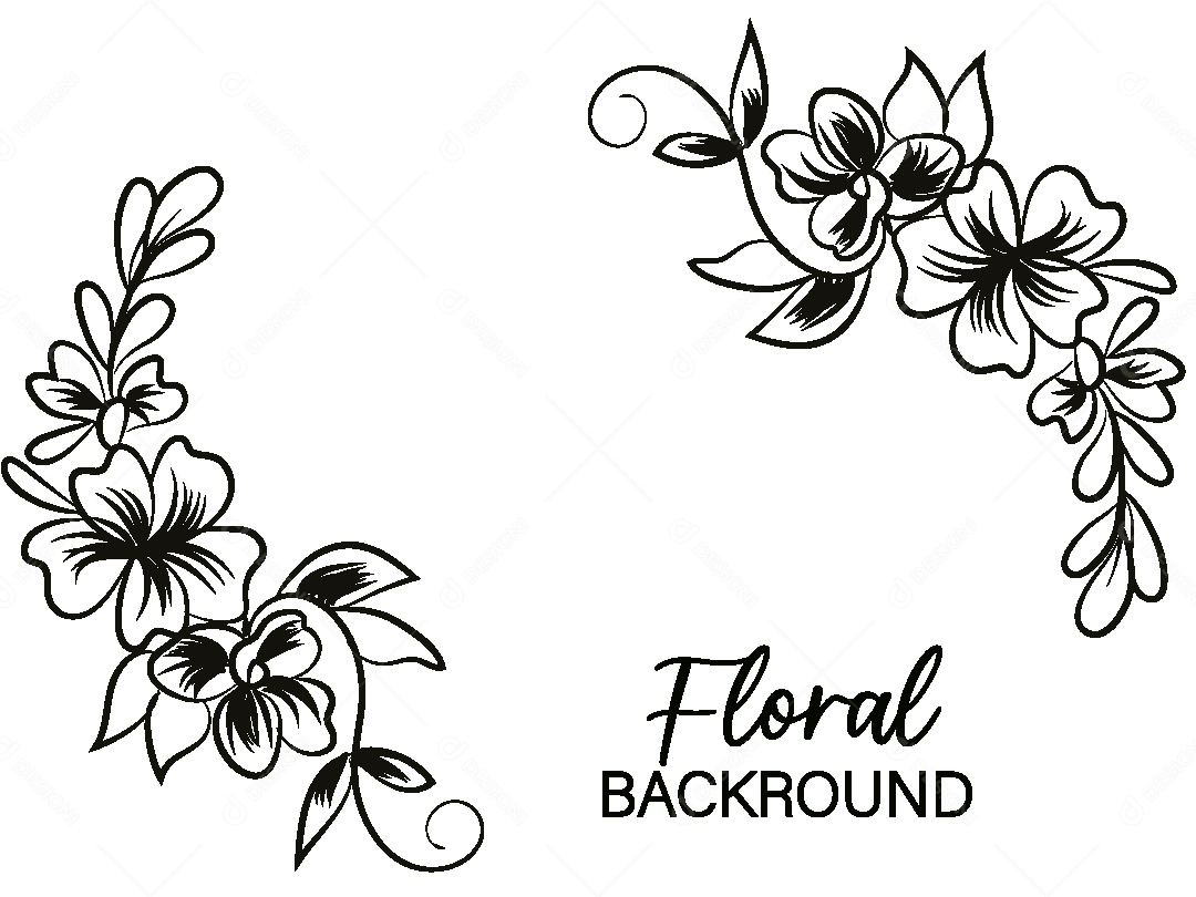 Background Floral Desenho Vetor EPS
