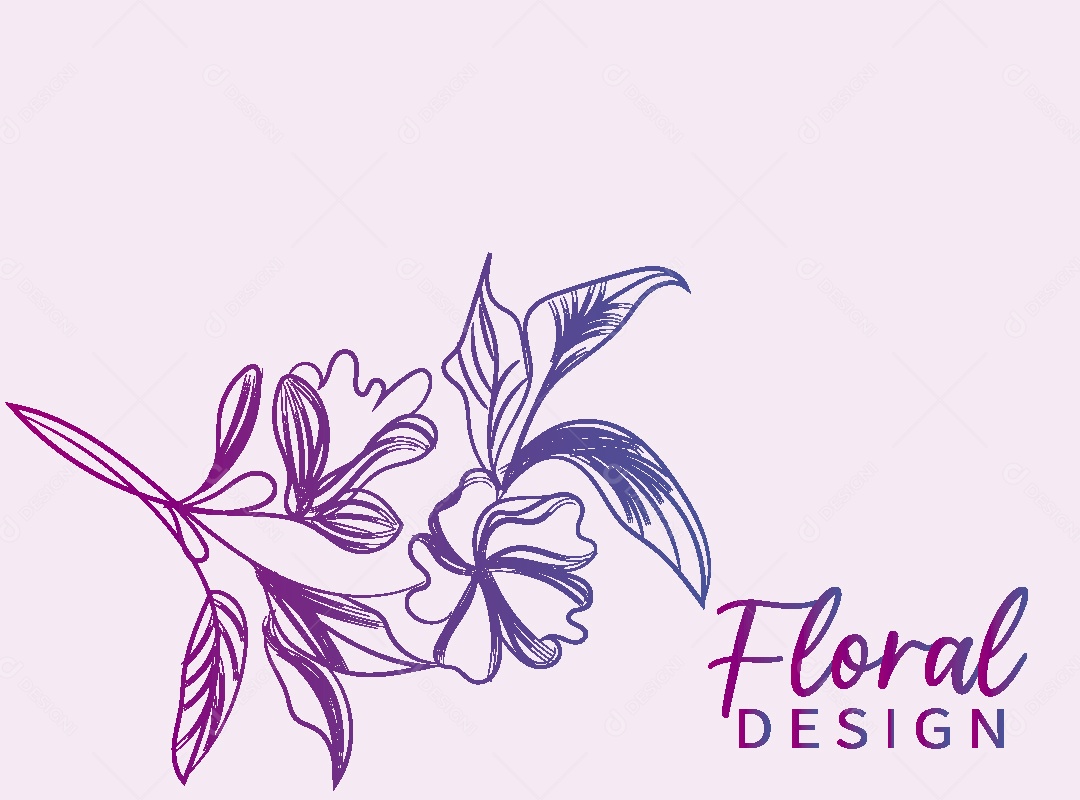 Background Floral Desenho Vetor EPS