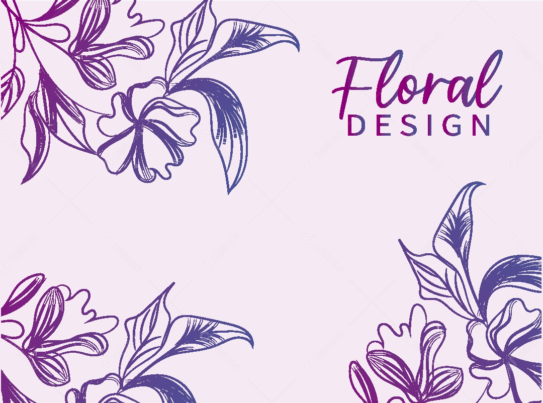 Background Floral Desenho Vetor EPS