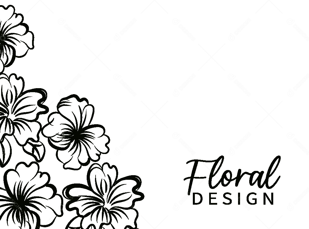 Background Floral Desenho Vetor EPS