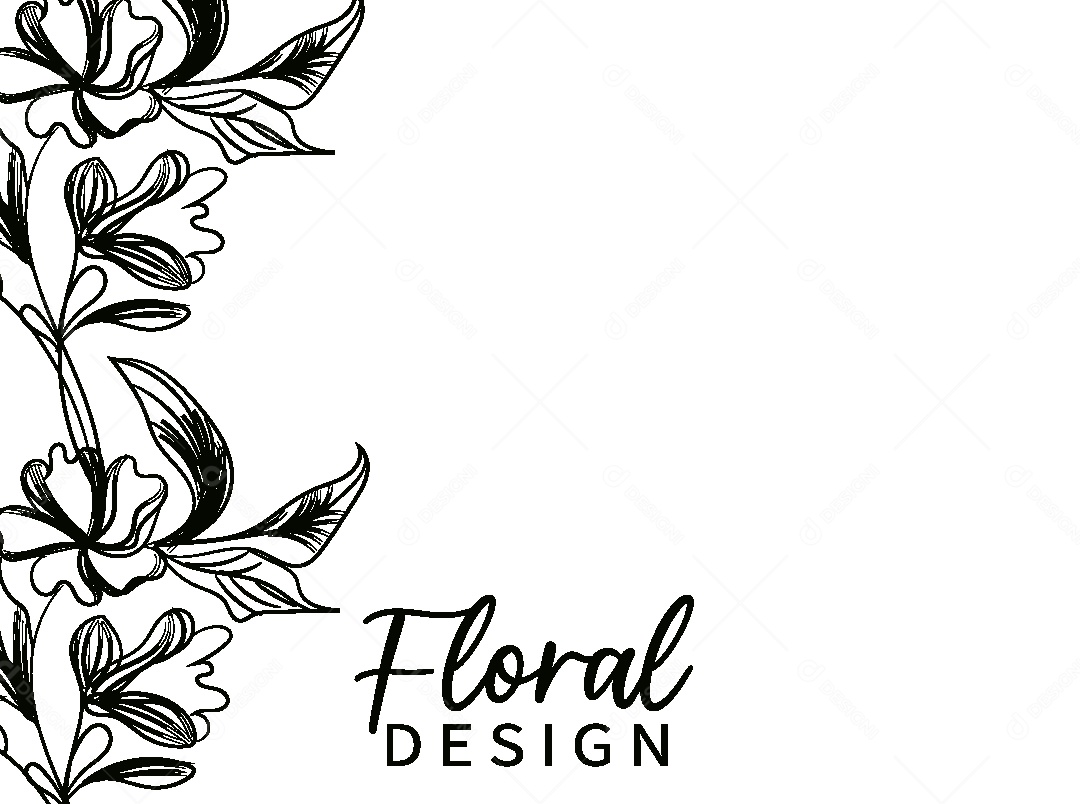 Background Floral Desenho Vetor EPS