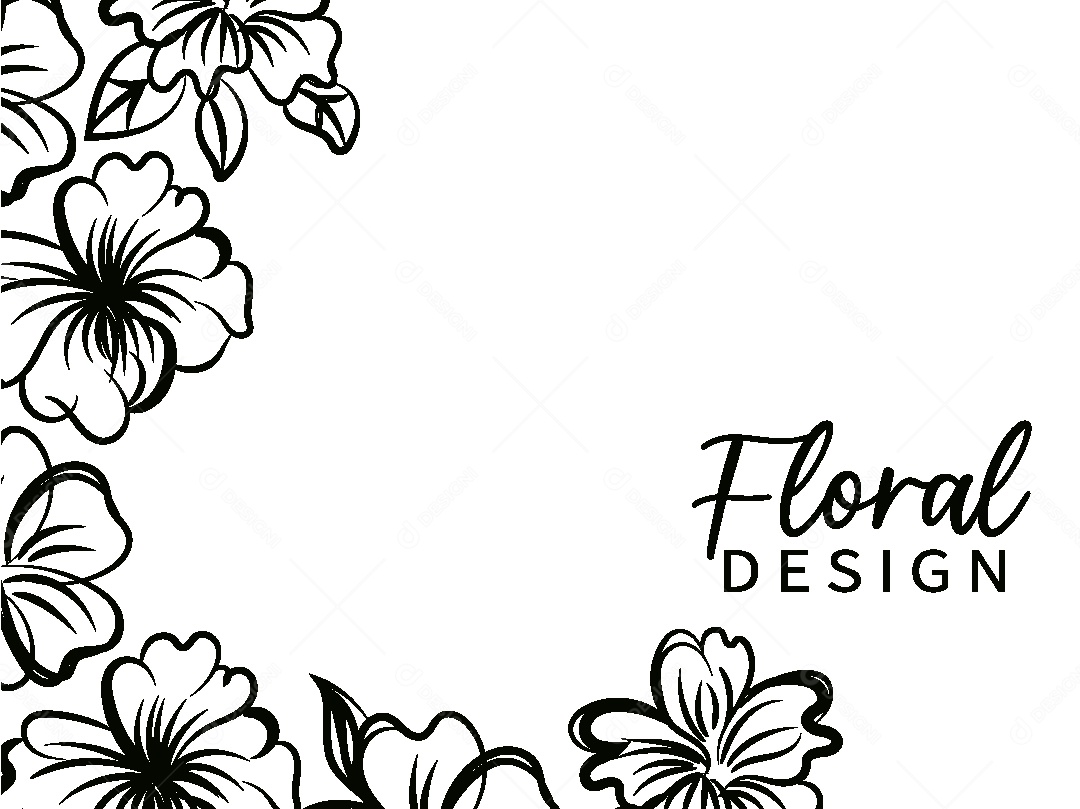 Background Floral Desenho Vetor EPS