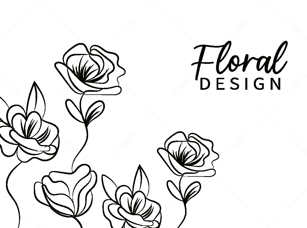 Background Floral Desenho Vetor EPS