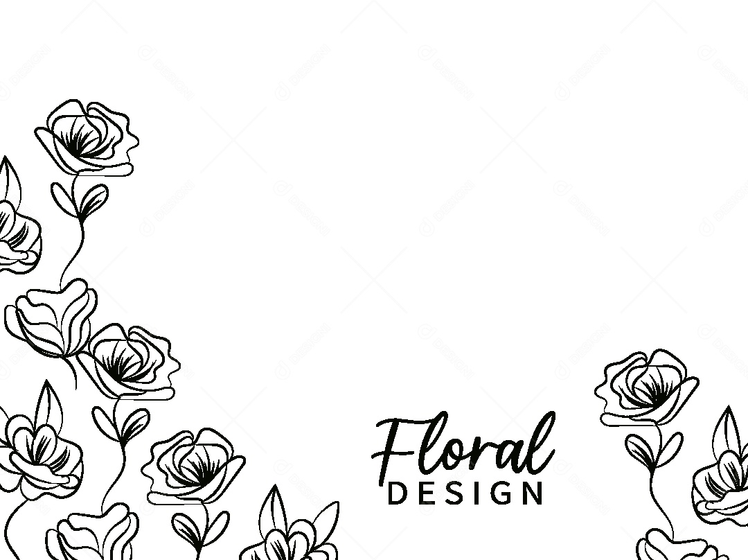Background Floral Desenho Vetor EPS