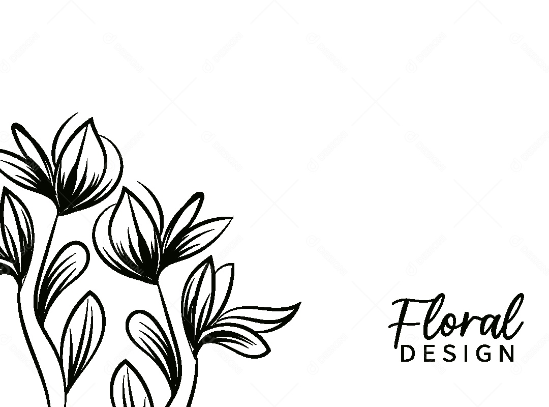Background Floral Desenho Vetor EPS