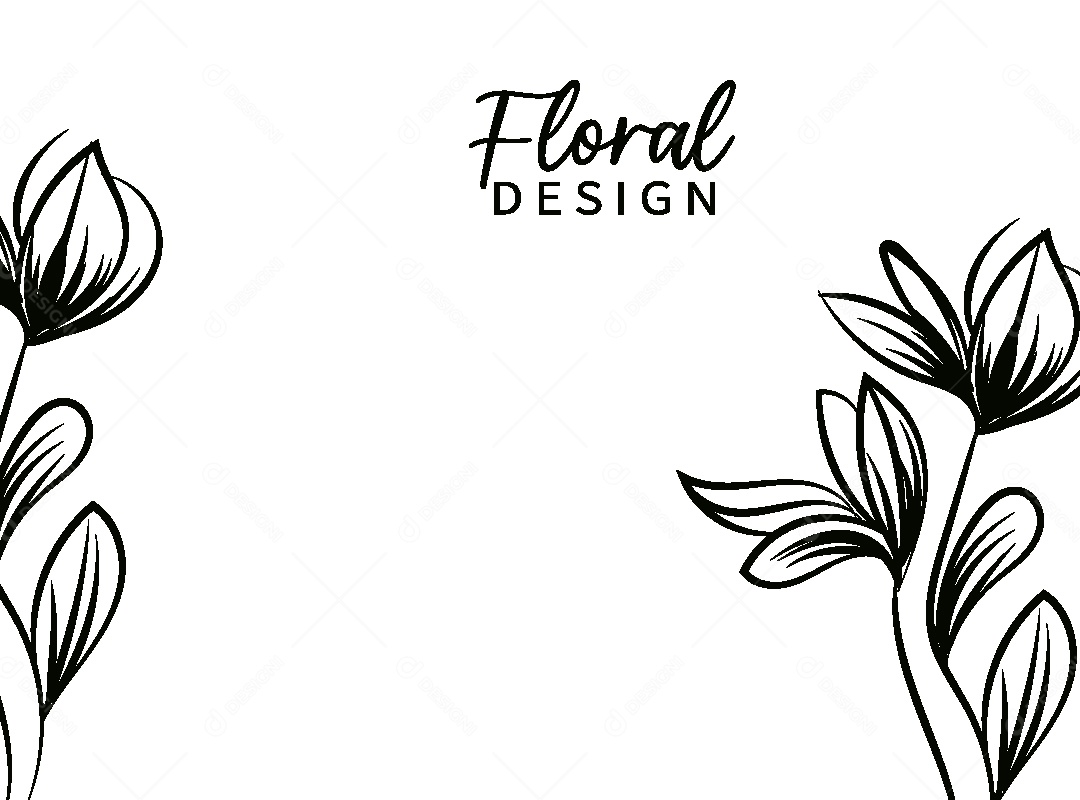 Background Floral Desenho Vetor EPS