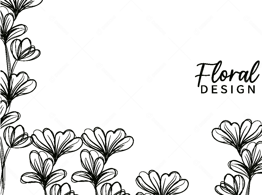 Background Floral Desenho Vetor EPS