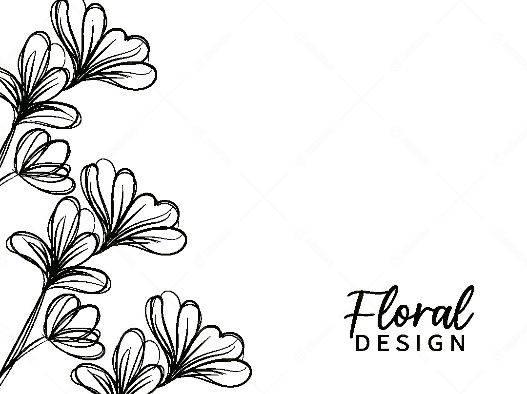 Background Floral Desenho Vetor EPS