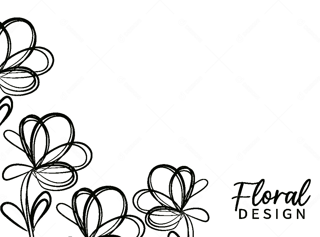 Background Floral Desenho Vetor EPS