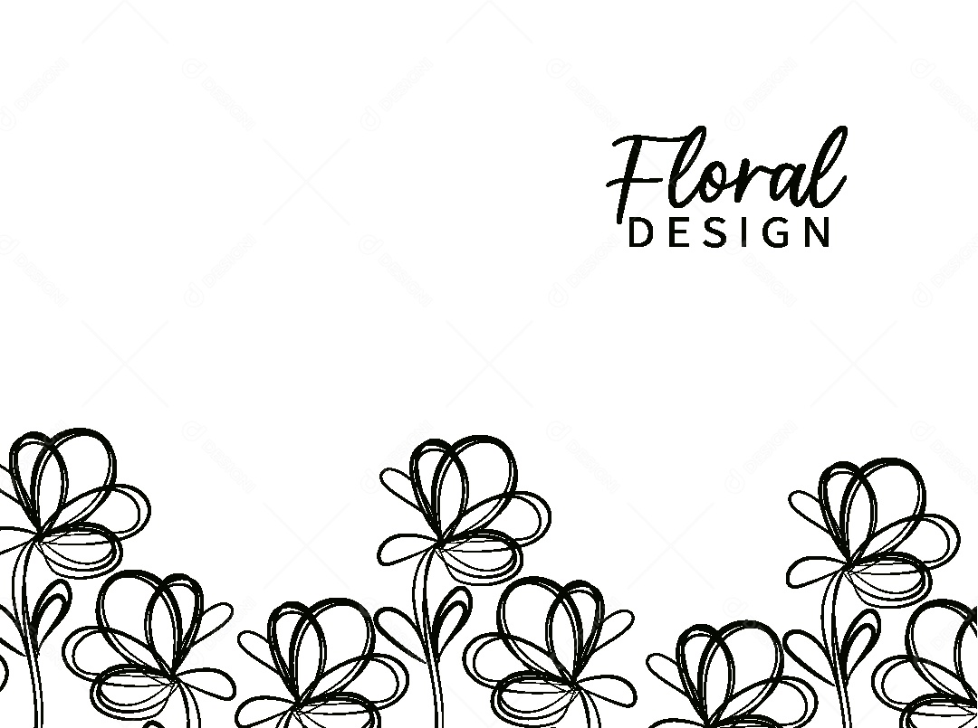 Background Floral Desenho Vetor EPS