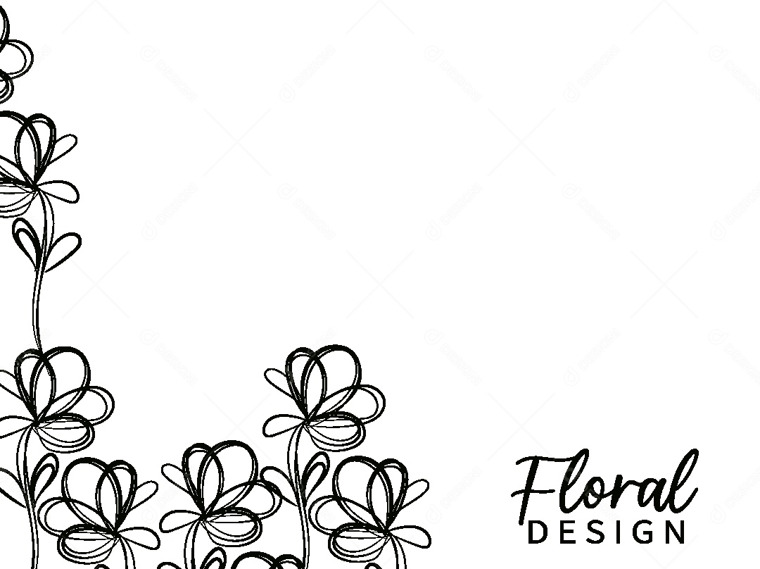 Background Floral Desenho Vetor EPS