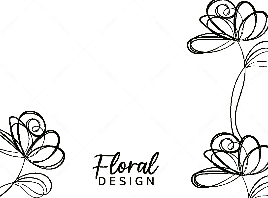 Background Floral Desenho Vetor EPS