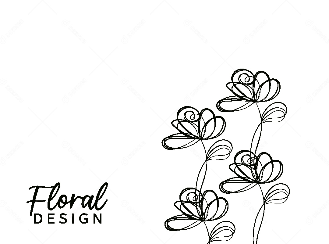Background Floral Desenho Vetor EPS