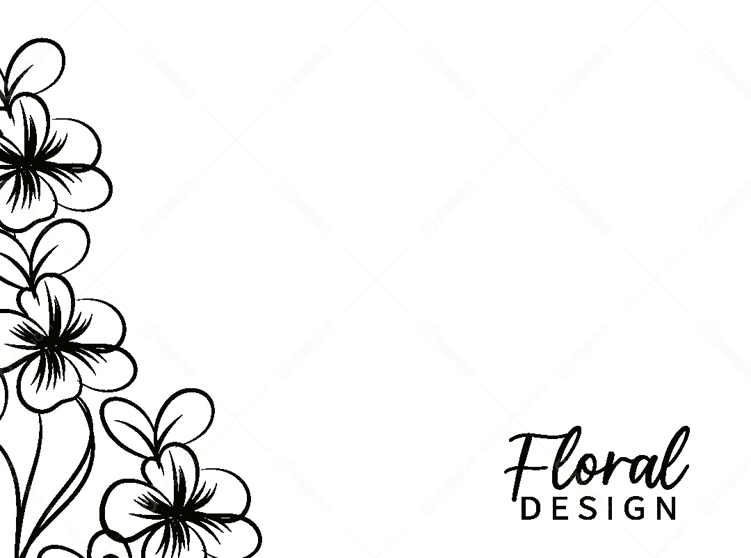 Background Floral Desenho Vetor EPS