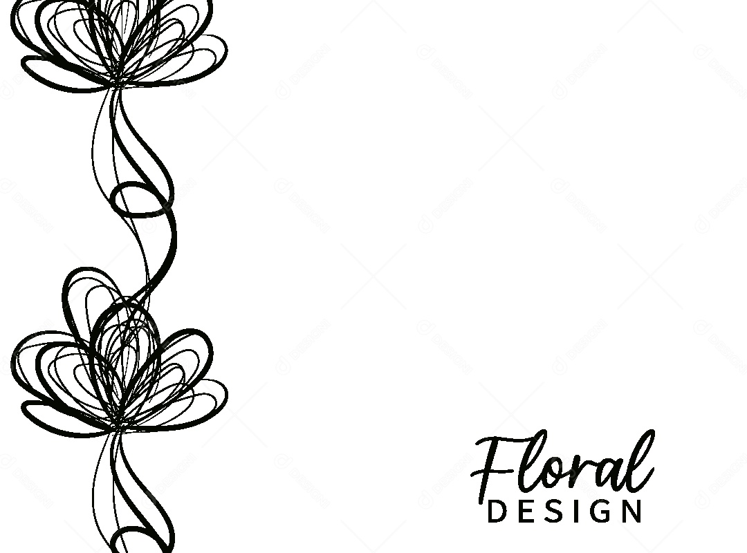 Background Floral Desenho Vetor EPS