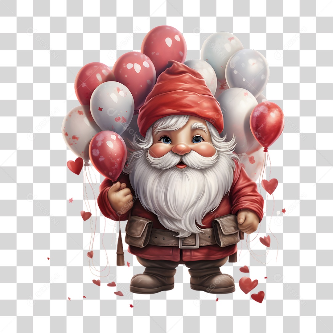 Dia dos Namorados Gnomo PNG Transparente