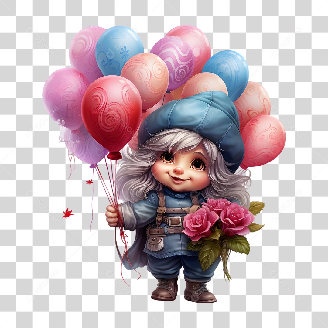 Dia dos Namorados Gnomo PNG Transparente